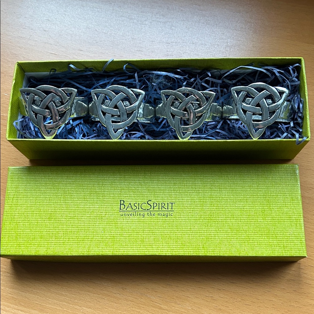 Celtic Knot Napkin Ring Set - pewter